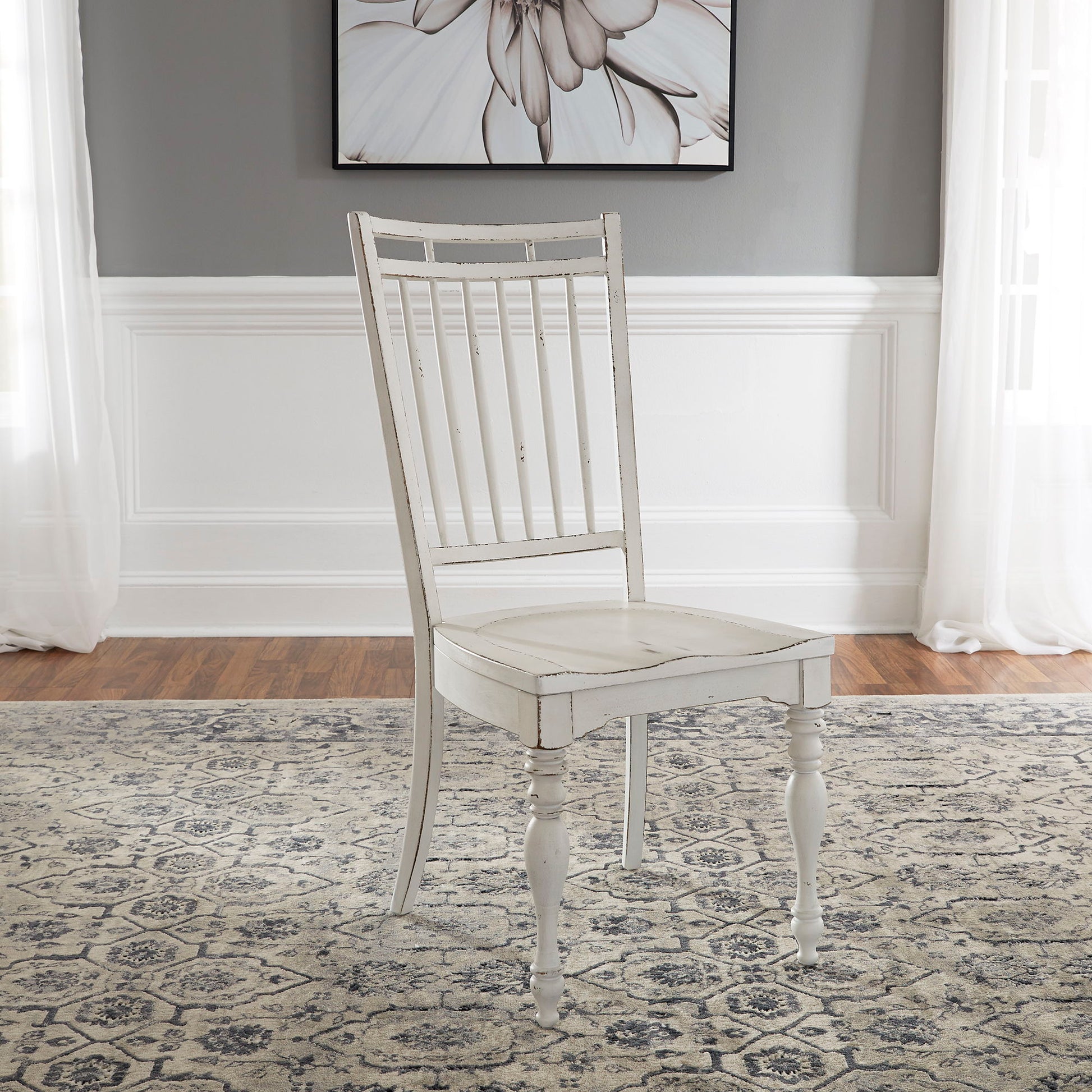 Liberty Furniture Magnolia Manor - 3 Piece Drop Leaf Table Set - White | Meri Furniture