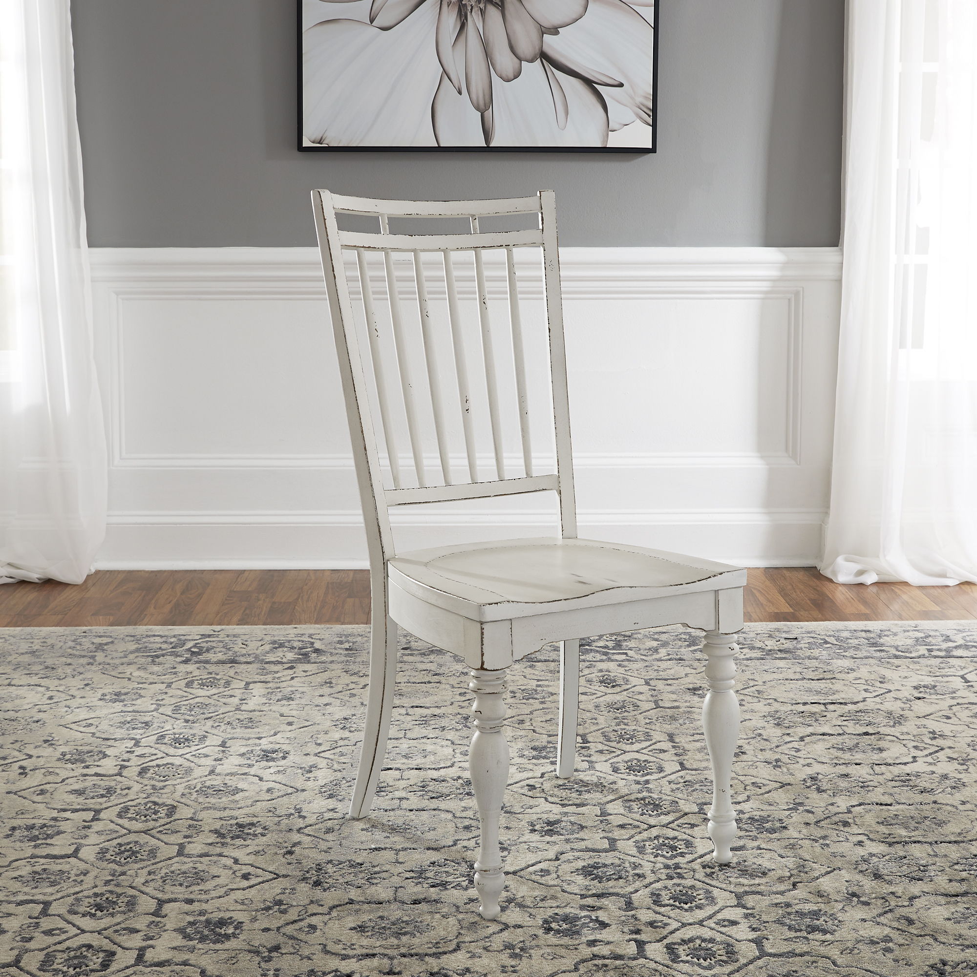 Liberty Furniture Magnolia Manor - 3 Piece Drop Leaf Table Set - White | Meri Furniture