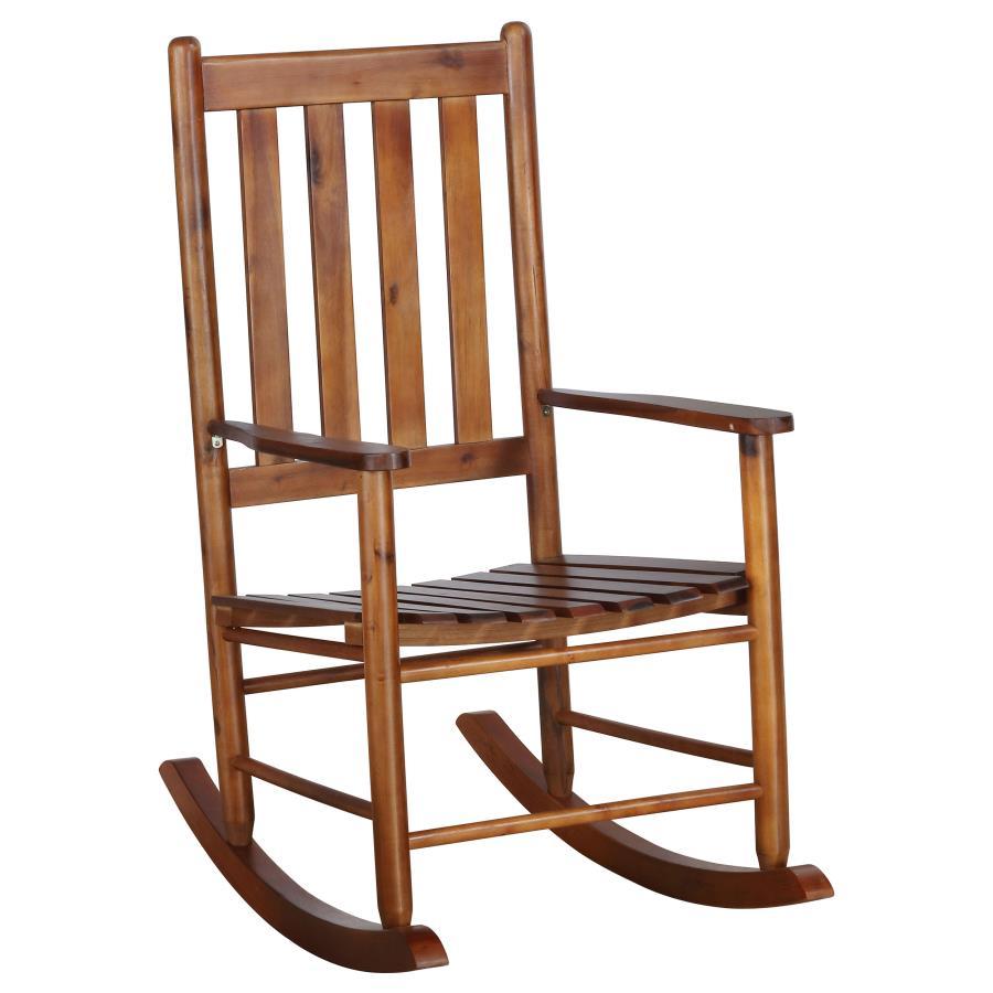Coaster Fine Furniture Annie - Slat Back Solid Wood Rocking Chair | Meri Furniture