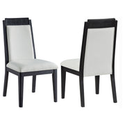 Dining Side Chair (Set of 2) - Black / Ivory