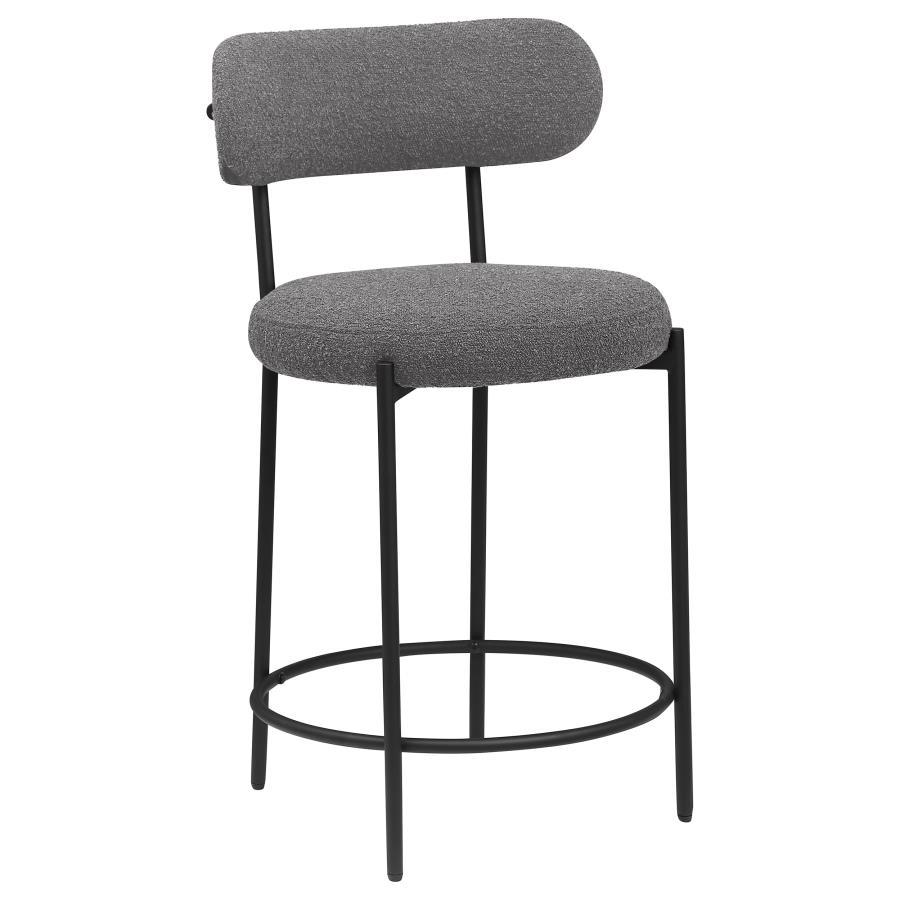 Coaster Fine Furniture Viola - Boucle Upholstered Bar Stool (Set of 2) | Meri Furniture