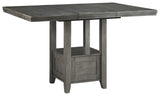 Ashley Furniture Hallanden - Gray - Rectangular Dining Room Counter Extension Table | Meri Furniture