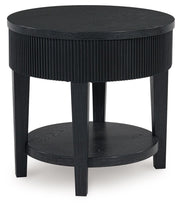 Marstream - Round End Table - Black