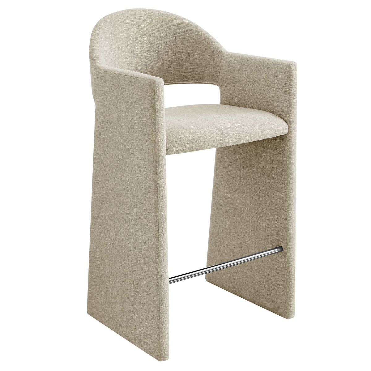 Talia 41 Inch Upholstered Fabric Bar Stool by Modway