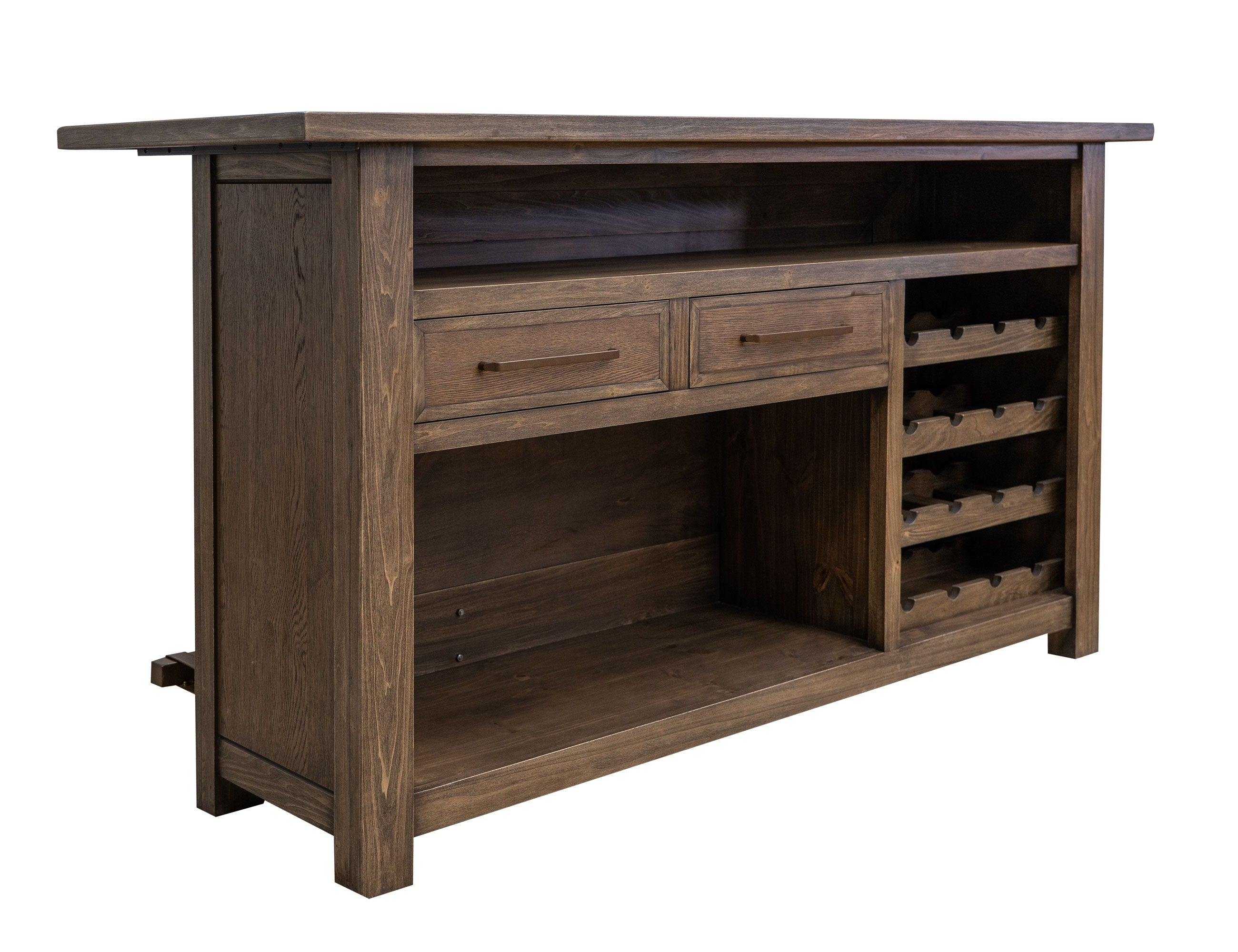 International Furniture Direct Novus Lodge - Bar - Walnut Brown | Meri Furniture