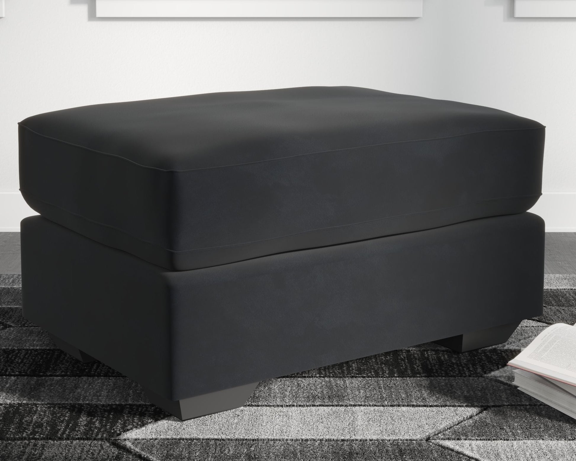 Ashley Furniture Gleston - Onyx - Ottoman | Meri Furniture