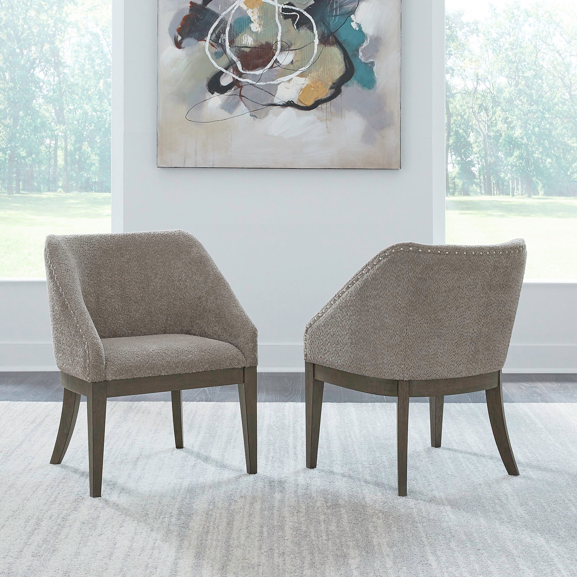 Liberty Furniture Cascade Falls - Upholstered Side Chair (RTA) - Satin Espresso | Meri Furniture
