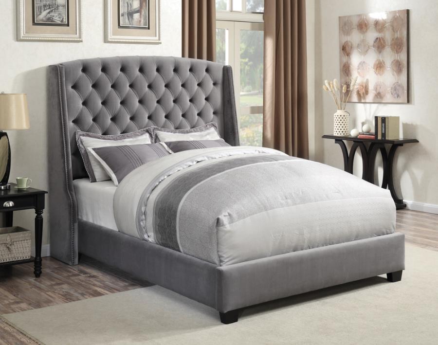Coaster Fine Furniture Pissarro - Upholstered Wingback Bed | Meri Furniture