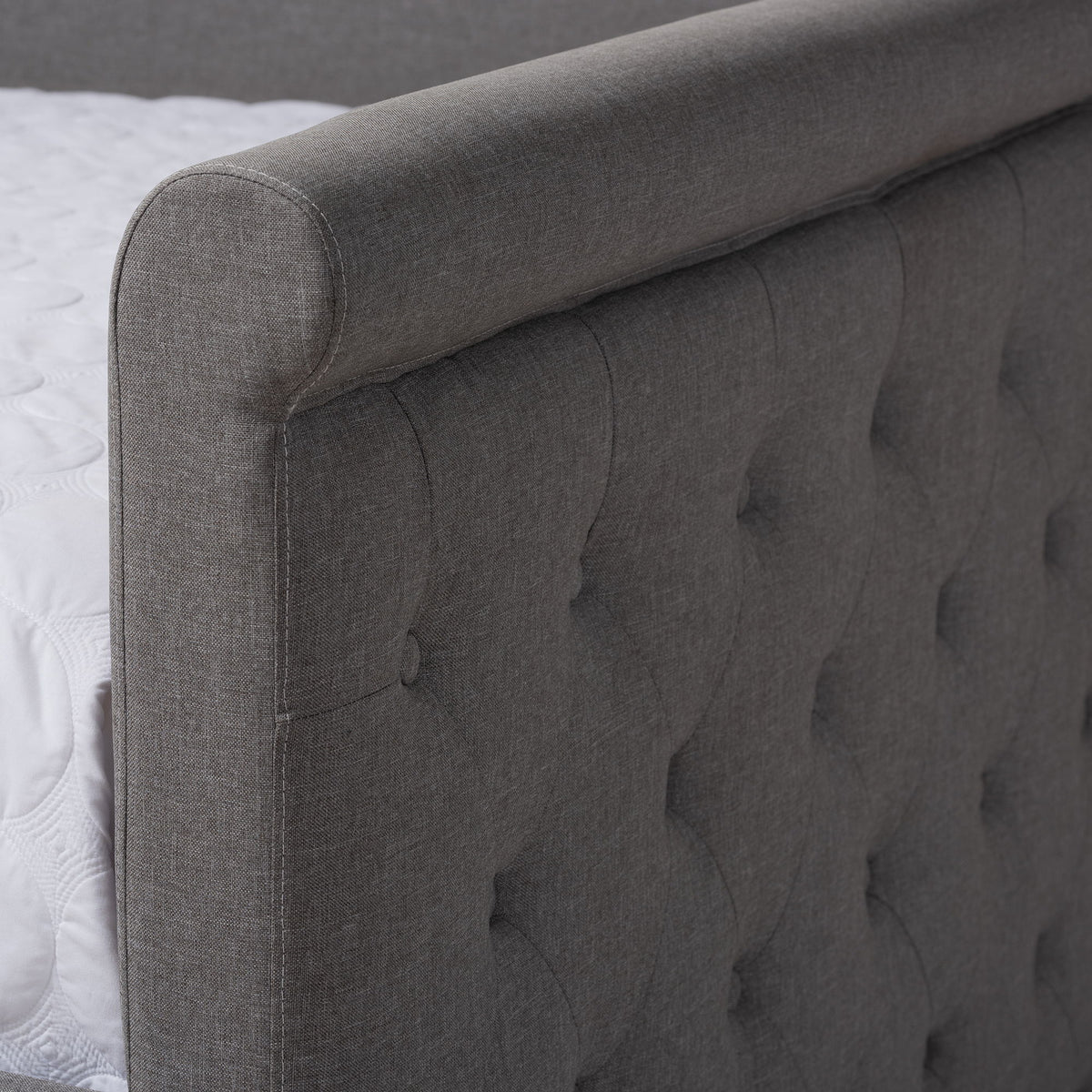 Alena Modern and Contemporary Grey Fabric Upholstered Full Size Daybed with Trundle