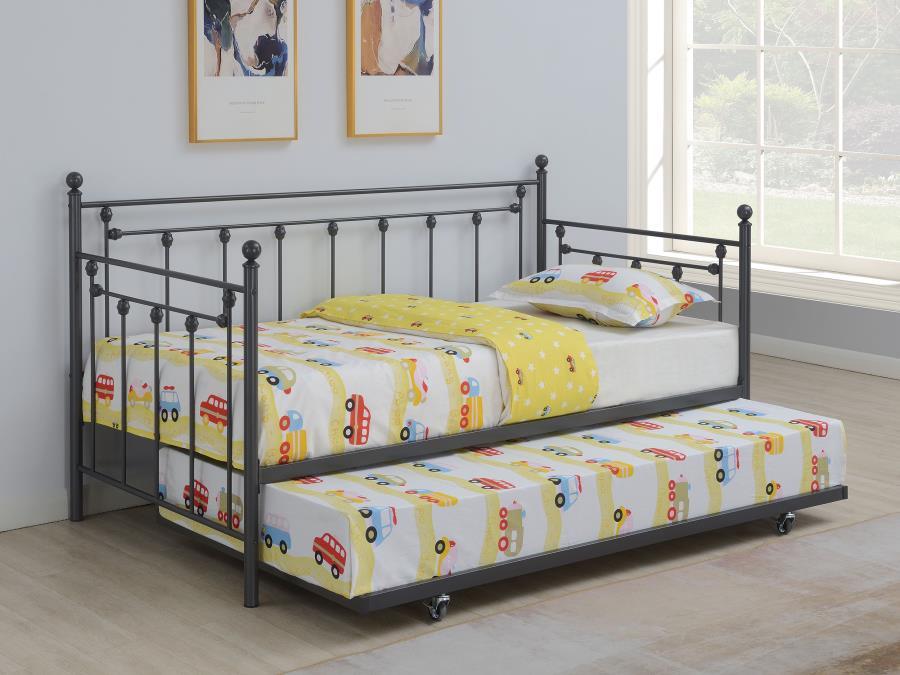 Coaster Fine Furniture Nocus - Metal Daybed With Trundle | Meri Furniture