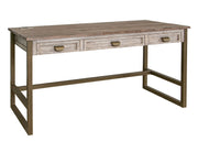 International Furniture Direct Sahara - Desk - Light Cream / Brown Caramel | Meri Furniture
