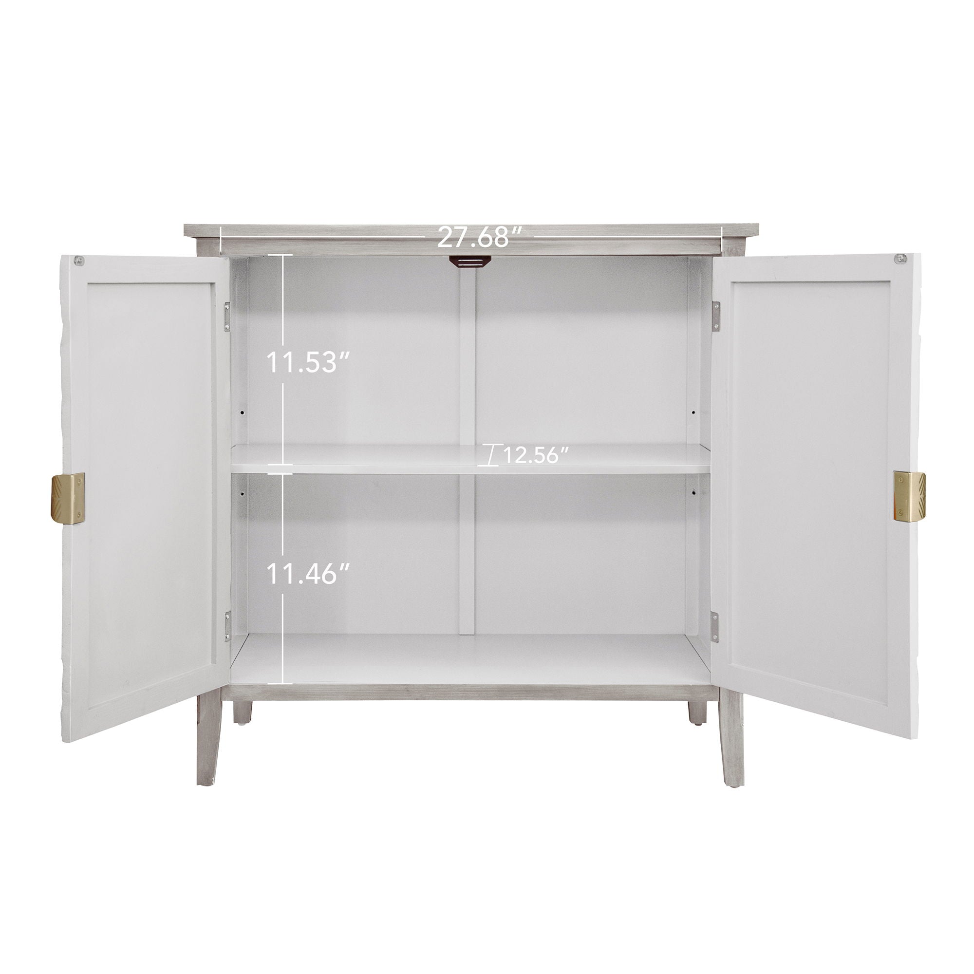 2 Door Cabinet, Suitable For Bedroom - Light Gray