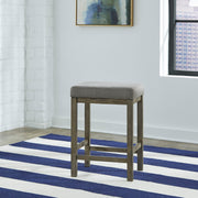 Liberty Furniture Hayden Way - Upholstered Console Stool - Washed Gray | Meri Furniture