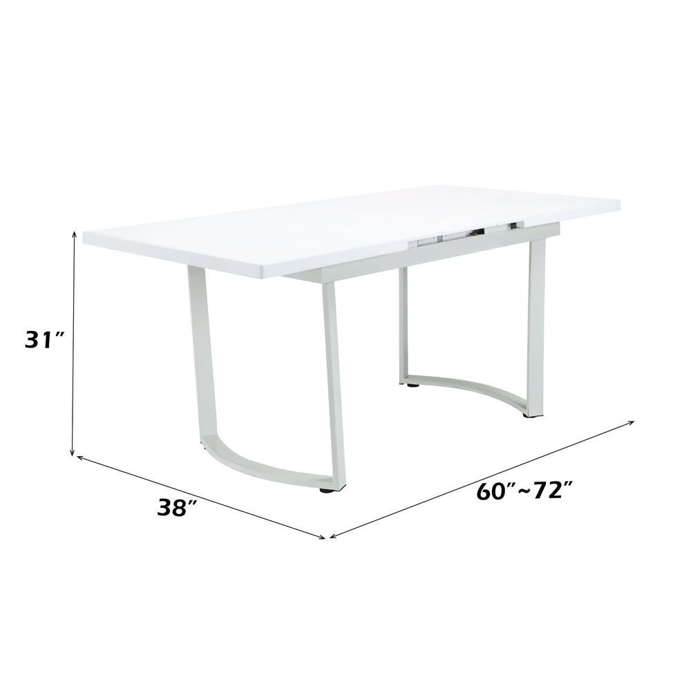 Palton - Dining Table - High Gloss White