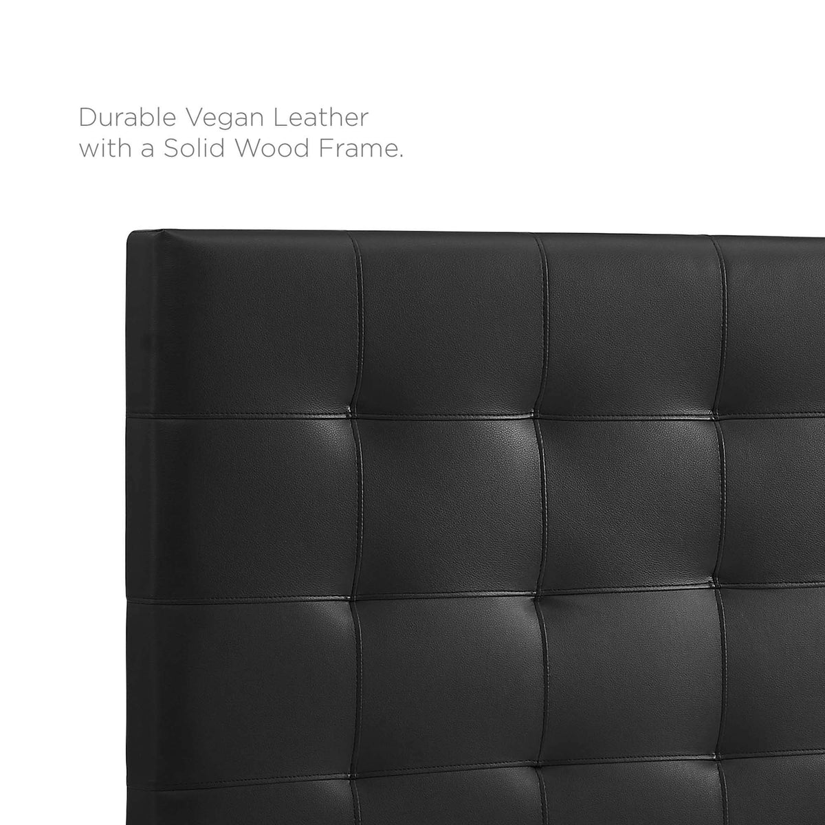 Paisley Tufted Upholstered Faux Leather King and California King Headboard by Modway