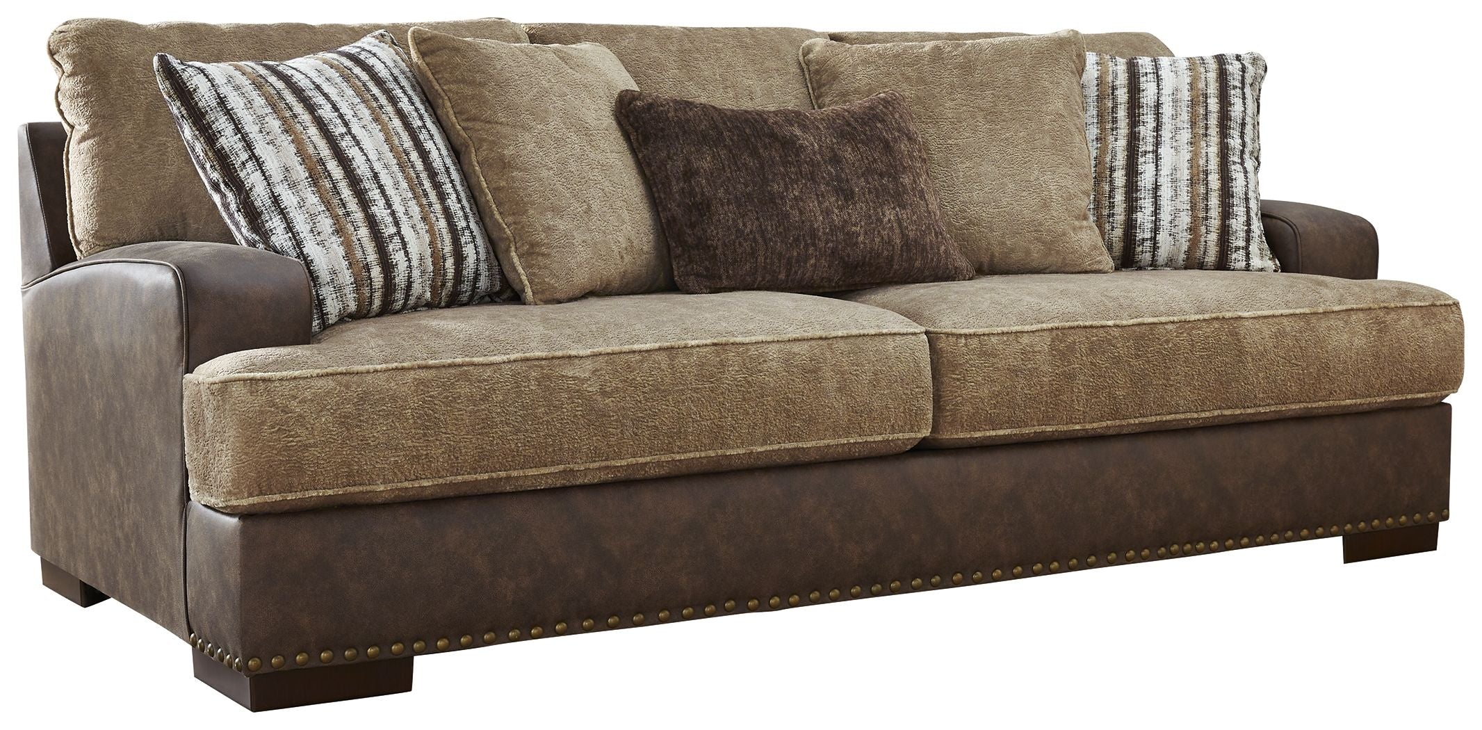 Signature Design by Ashley® Alesbury - Chocolate - Sofa | Meri Furniture