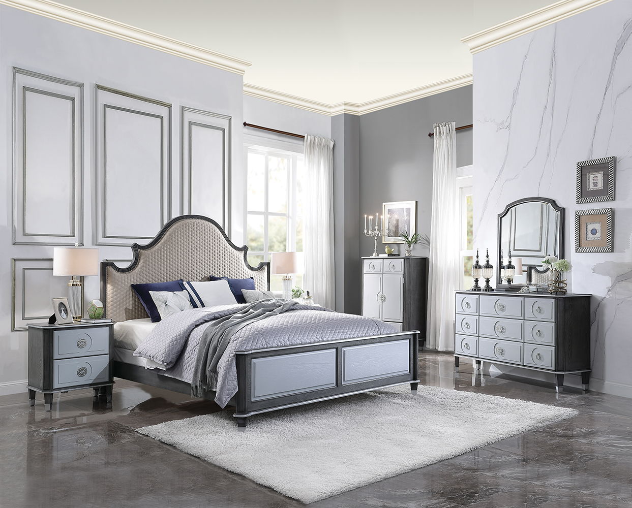 House Beatrice - Mirror - Charcoal