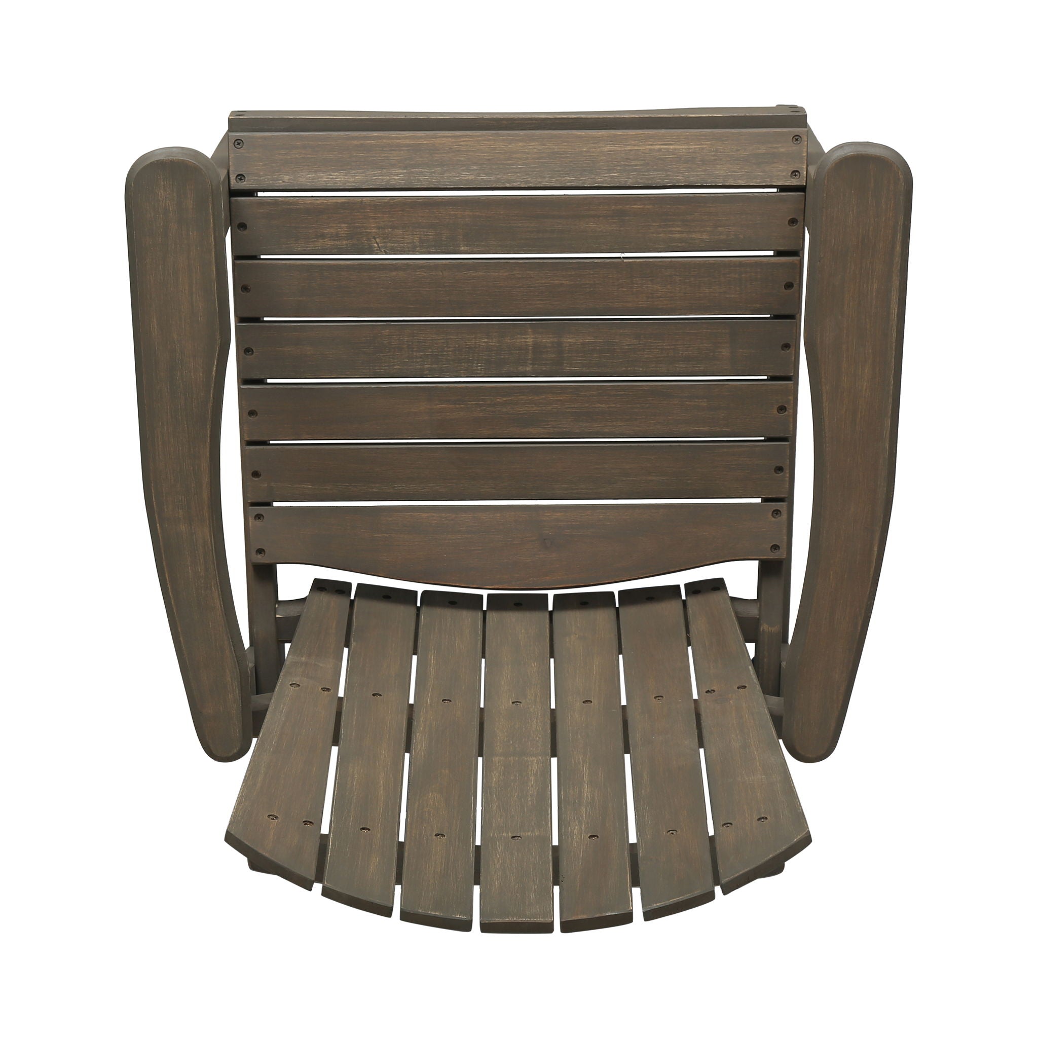 Outdoor Weather Resistant Acacia Wood Adirondack Dining Chairs (Set of 2)