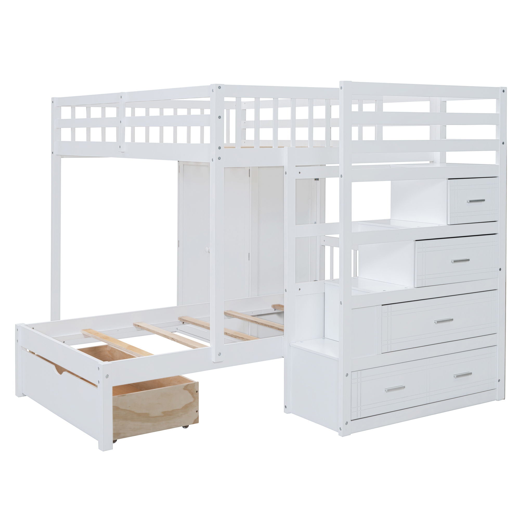Bunk Bed With Wardrobe, Drawers