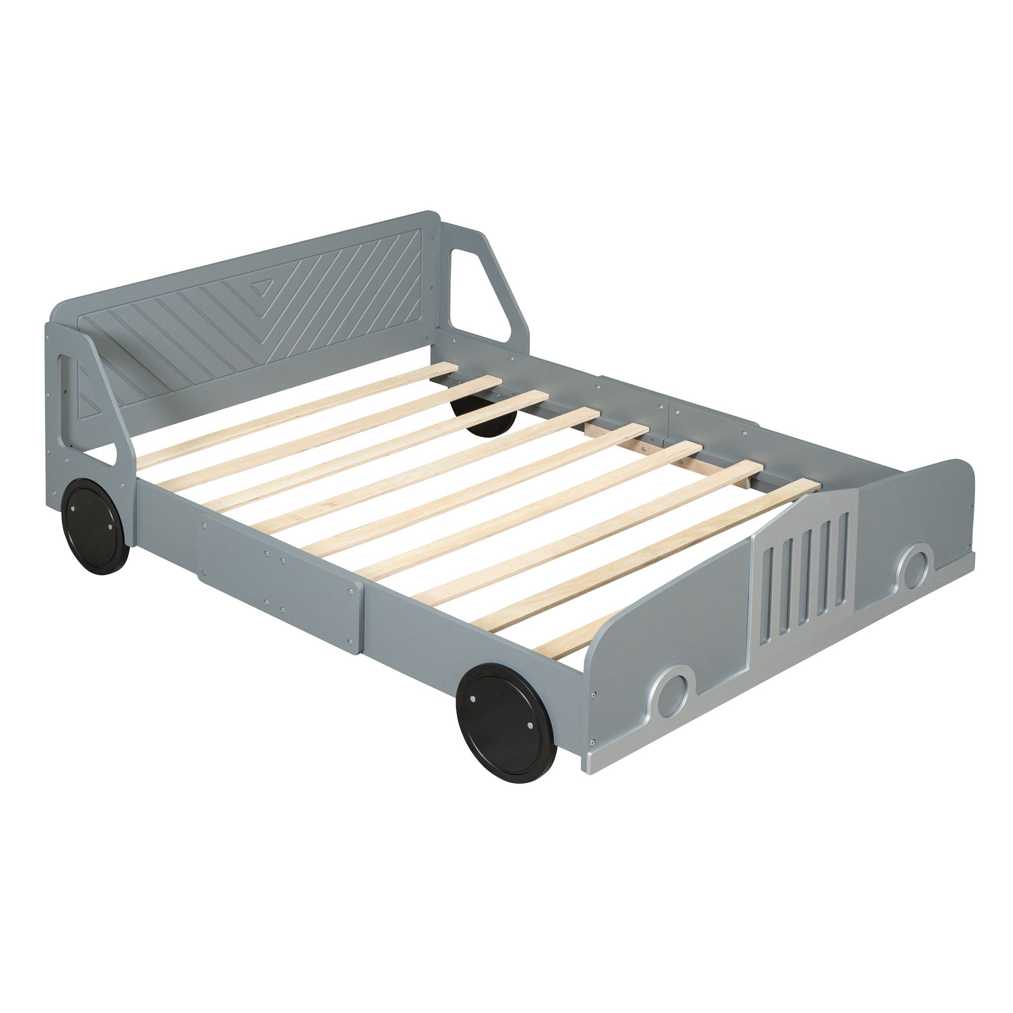 Car Shaped Platform Bed With Wheels