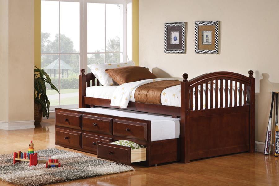 Coaster Fine Furniture Norwood - 3-Drawer Twin Bed With Captains Trundle - Chestnut | Meri Furniture
