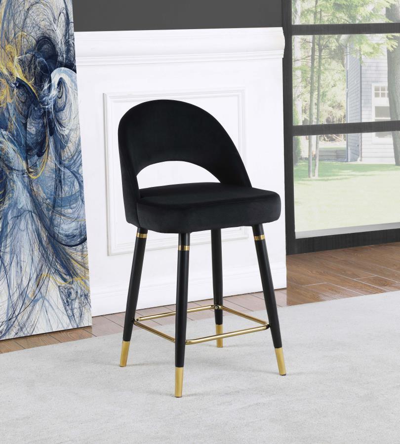 Coaster Fine Furniture Lindsey - Velvet Upholstered Counter Chair (Set of 2) | Meri Furniture