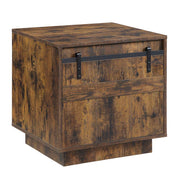 ACME Bellarosa - End Table - Rustic Oak | Meri Furniture