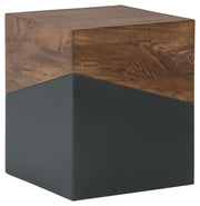 Trailbend - Accent Table - Brown / Gunmetal