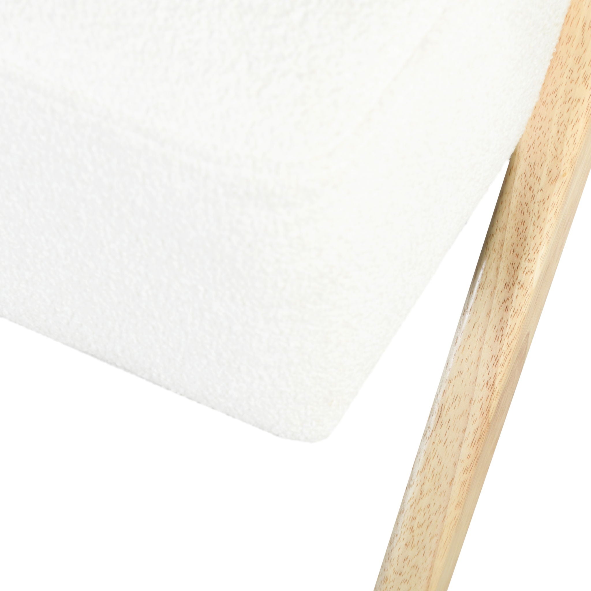 Modern Accent Chair With Polyester Upholstery And Minimalist Lounge Chair For Living Room, Bedroom, Or Office - White