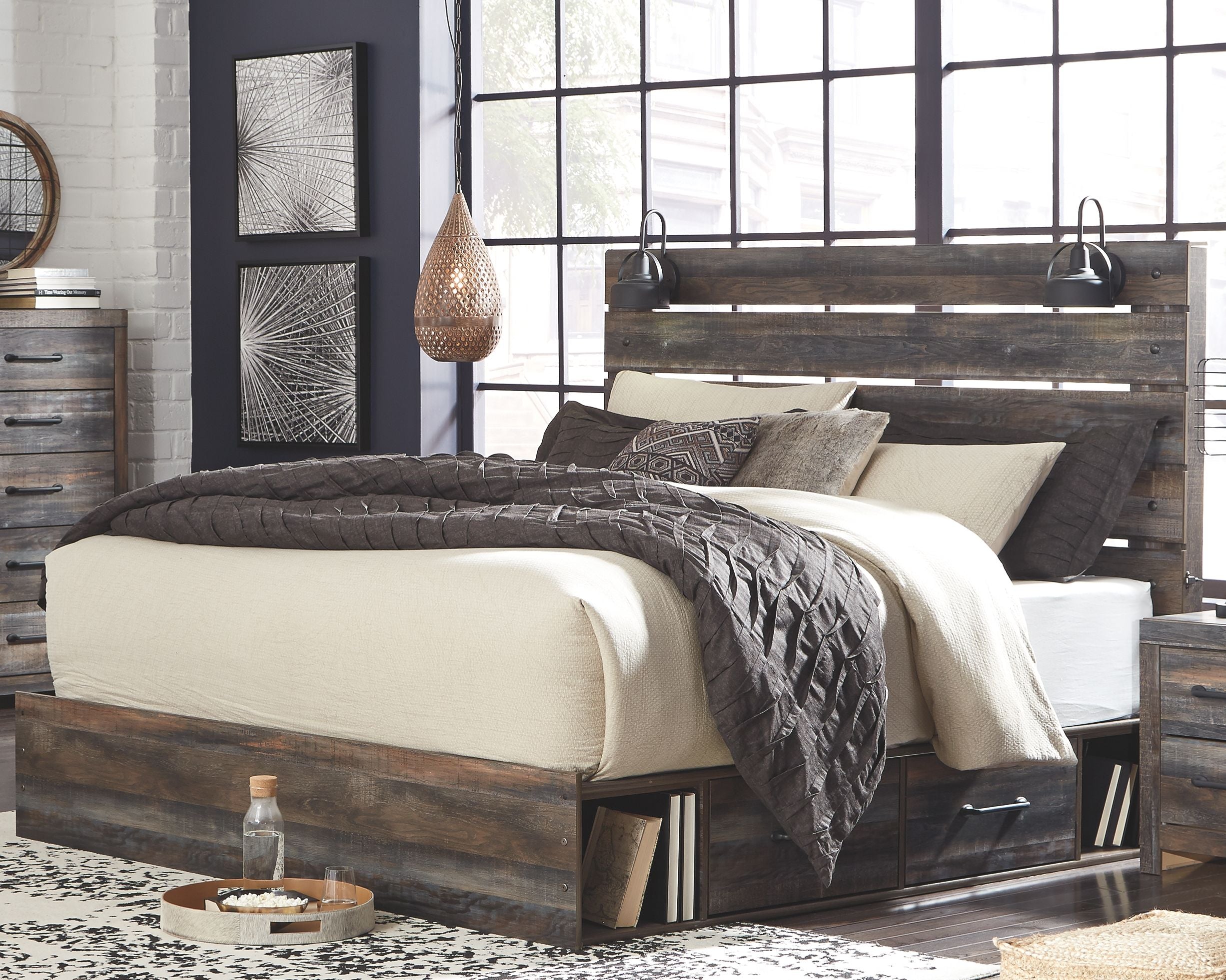 Signature Design by Ashley® Drystan - Panel Bed | Meri Furniture