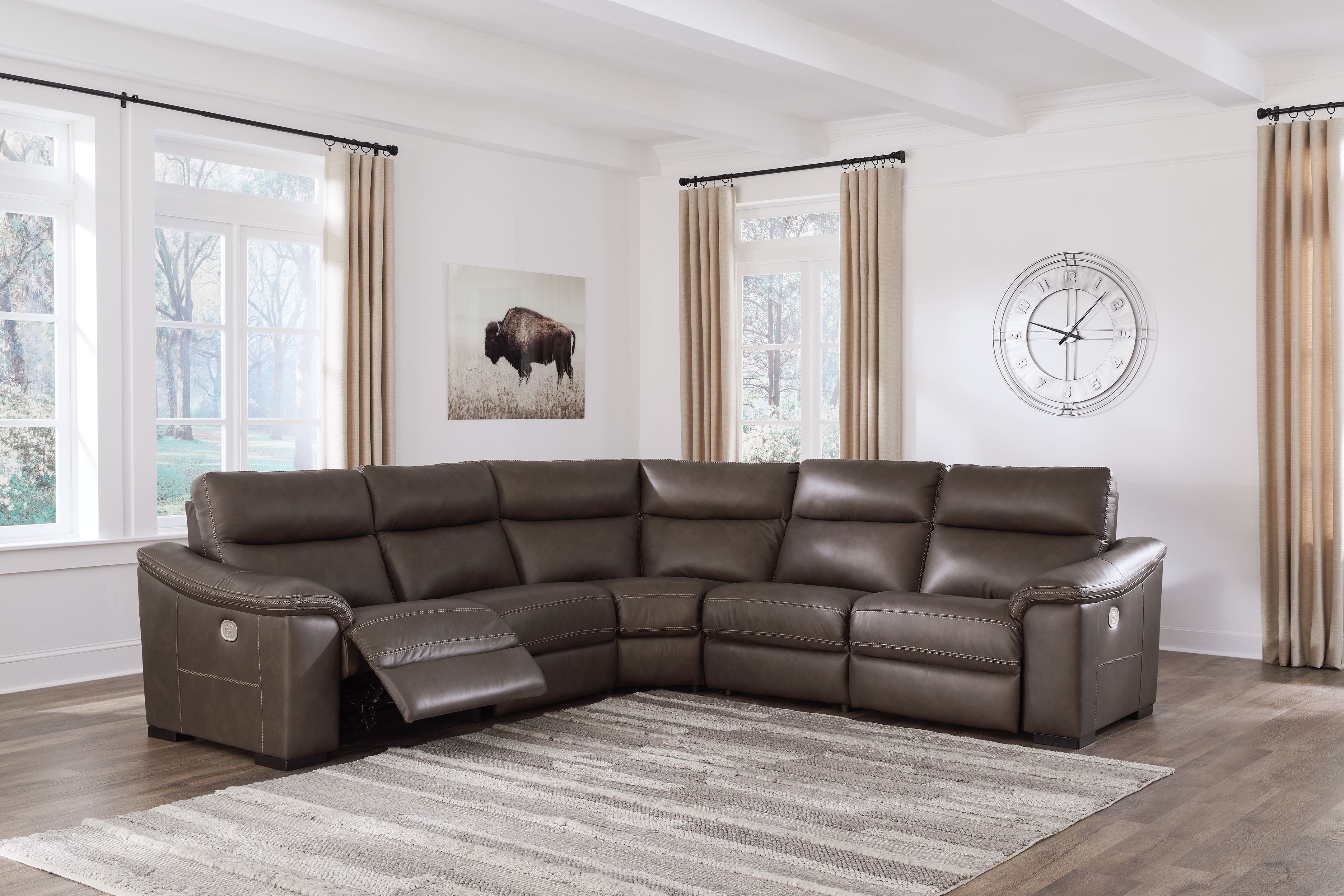 Signature Design by Ashley® Salvatore - Power Reclining Sectional | Meri Furniture