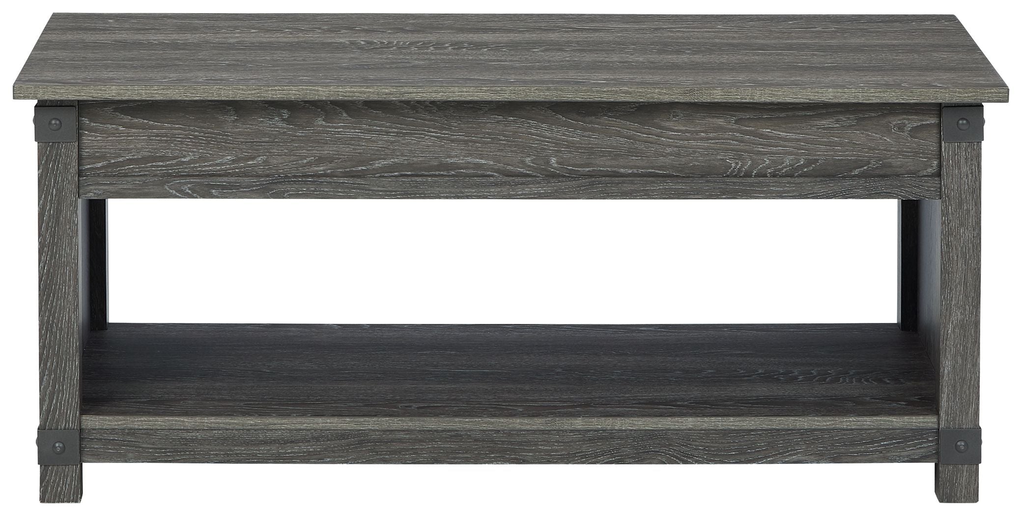 Ashley Furniture Freedan - Grayish Brown - Rect Lift Top Cocktail Table | Meri Furniture