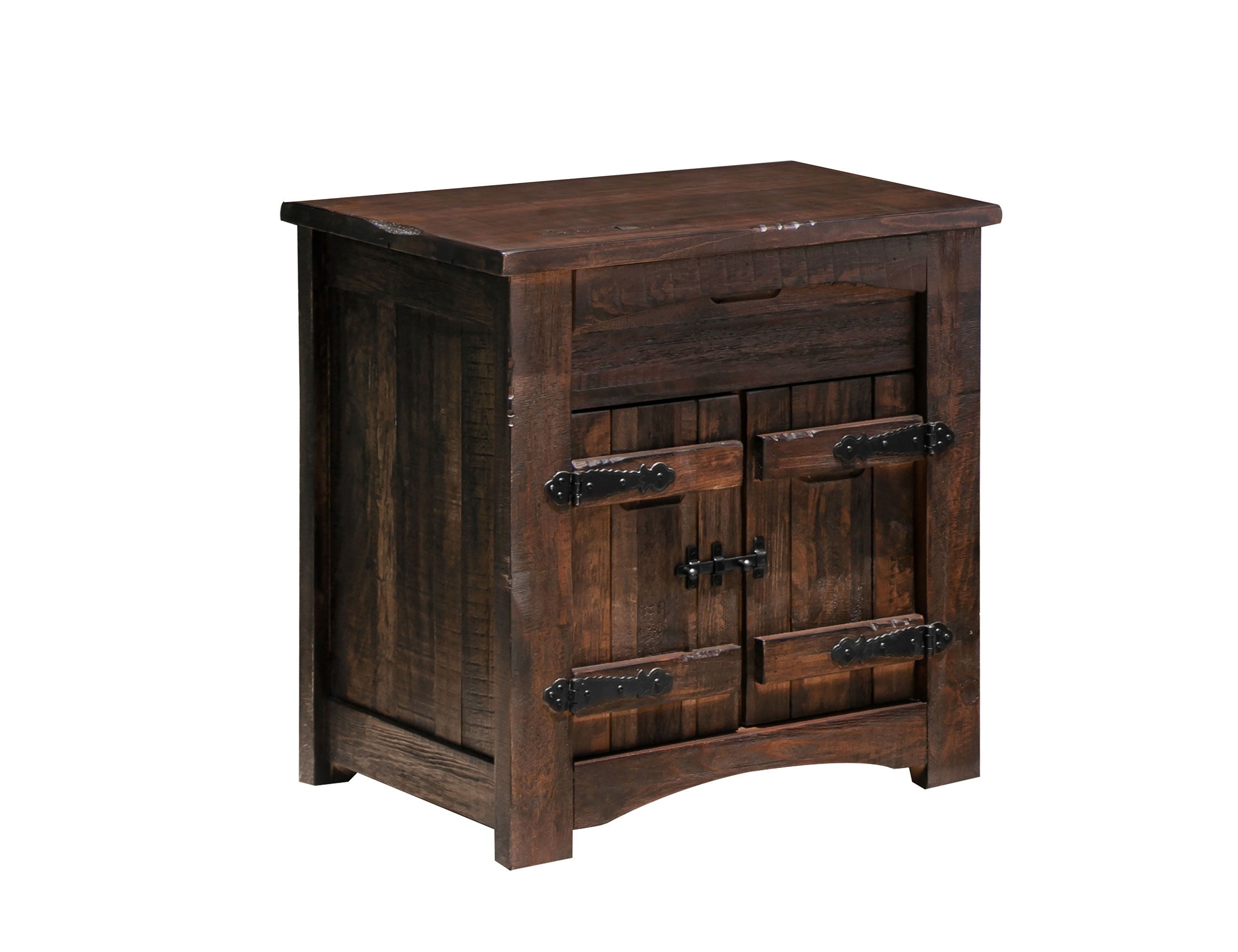 International Furniture Direct Mezcal - Nightstand - Deep Brown | Meri Furniture
