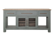 International Furniture Direct Alban - Console - Green / Brown | Meri Furniture