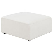 Coaster Fine Furniture Freddie - Square Upholstered Ottoman - Pearl | Meri Furniture