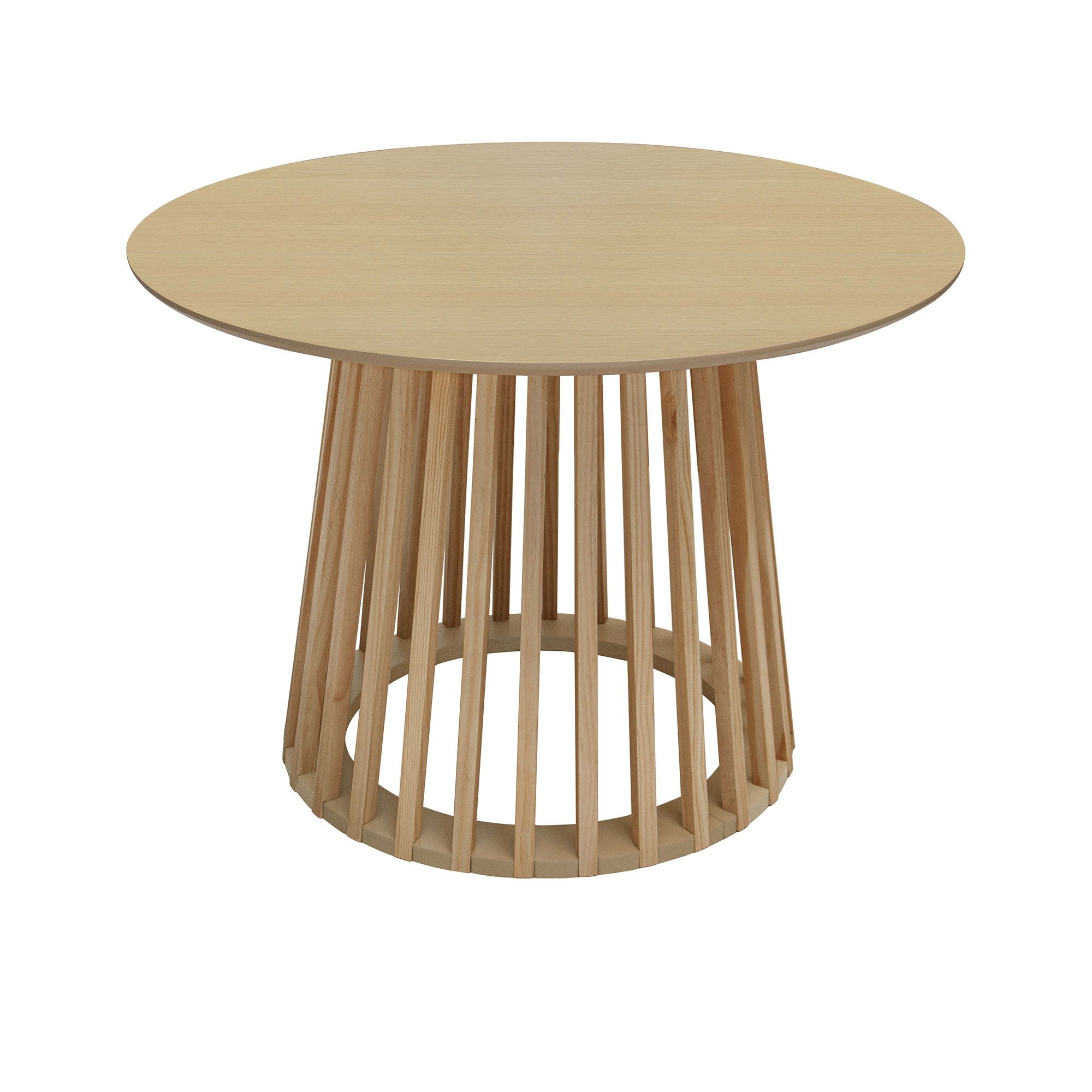 Modern Round Coffee Table With Grille Moldin
