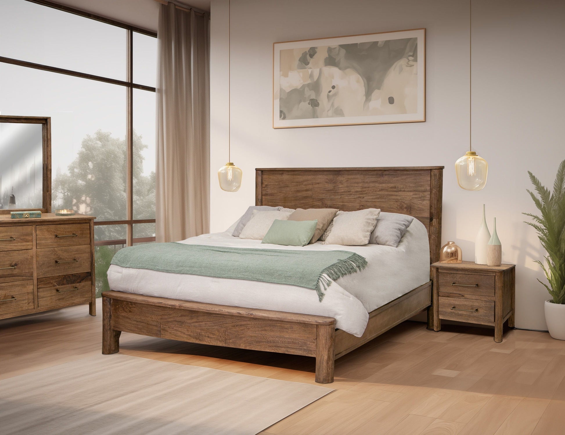 International Furniture Direct Olimpia - Dresser - Towny Brown | Meri Furniture