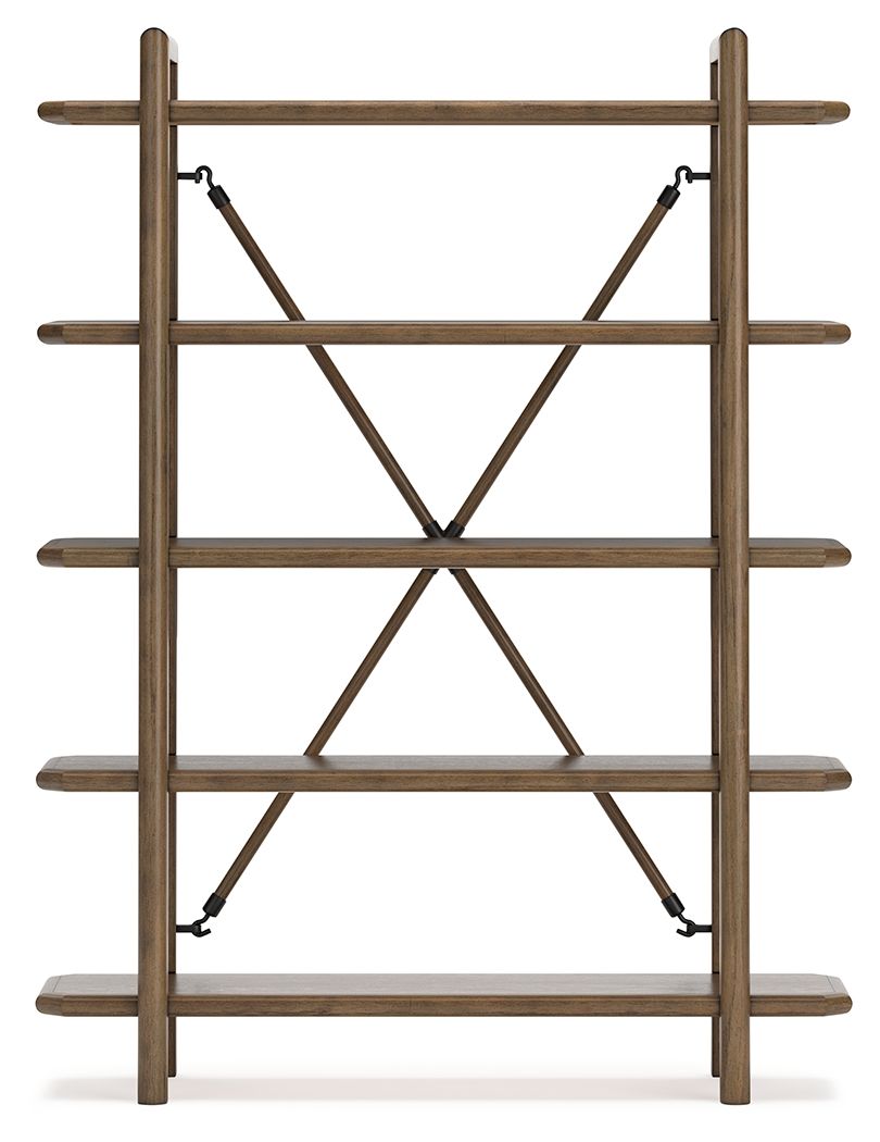Signature Design by Ashley® Roanhowe - Brown - Bookcase | Meri Furniture