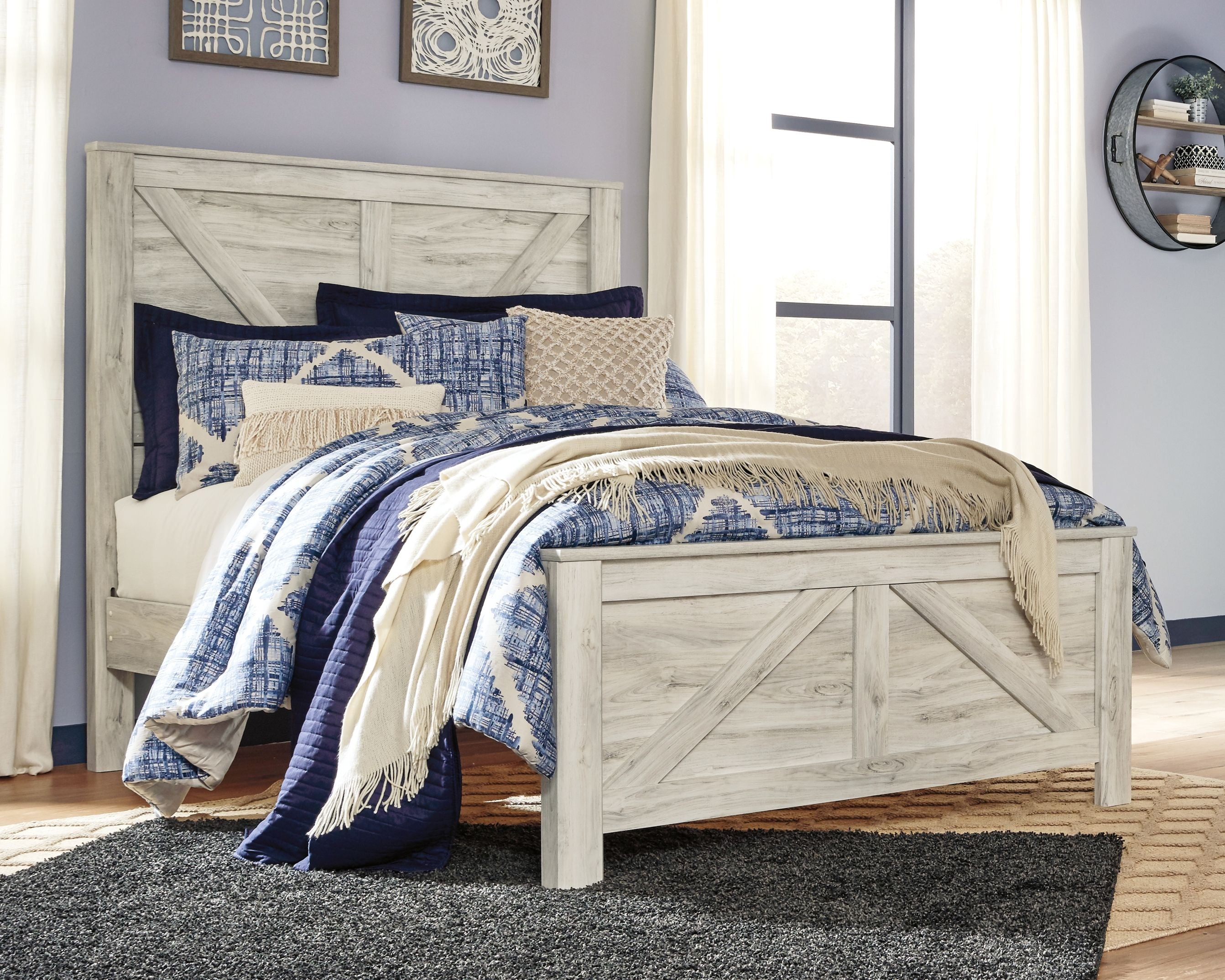 Signature Design by Ashley® Bellaby - Crossbuck Panel Bed | Meri Furniture