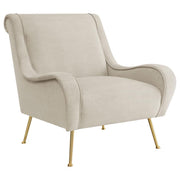 Coaster Fine Furniture Ricci - Upholstered Saddle Arm Accent Chair | Meri Furniture