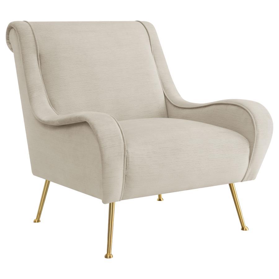 Coaster Fine Furniture Ricci - Upholstered Saddle Arm Accent Chair | Meri Furniture