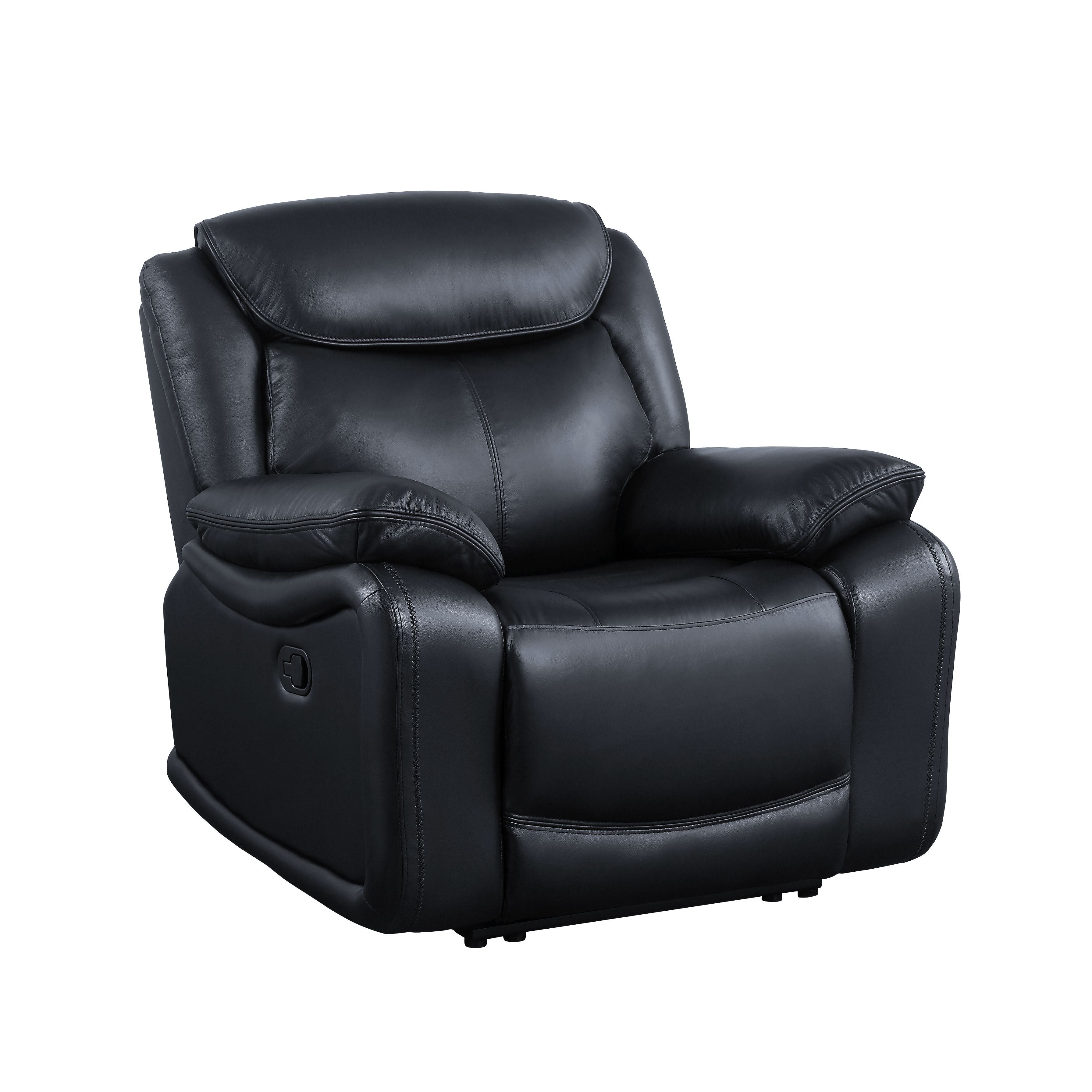 ACME Ralorel - Recliner - Black Top Grain Leather | Meri Furniture