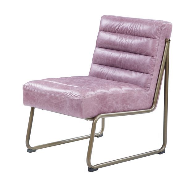 ACME Loria - Accent Chair - Wisteria - Top Grain Leather | Meri Furniture