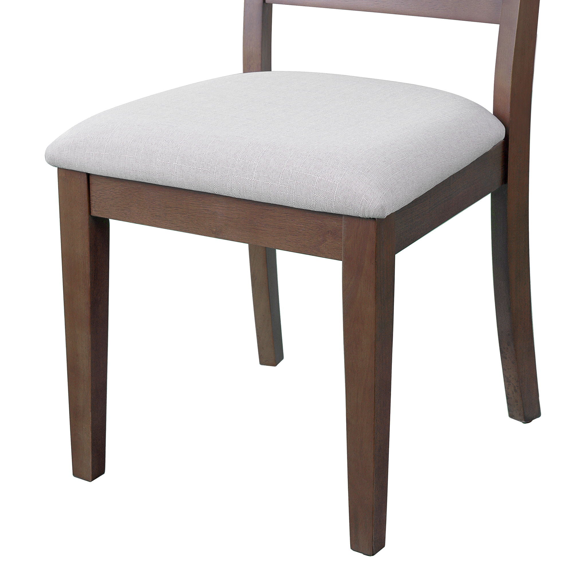Upholstered Armless Chairs With High Ladder Back