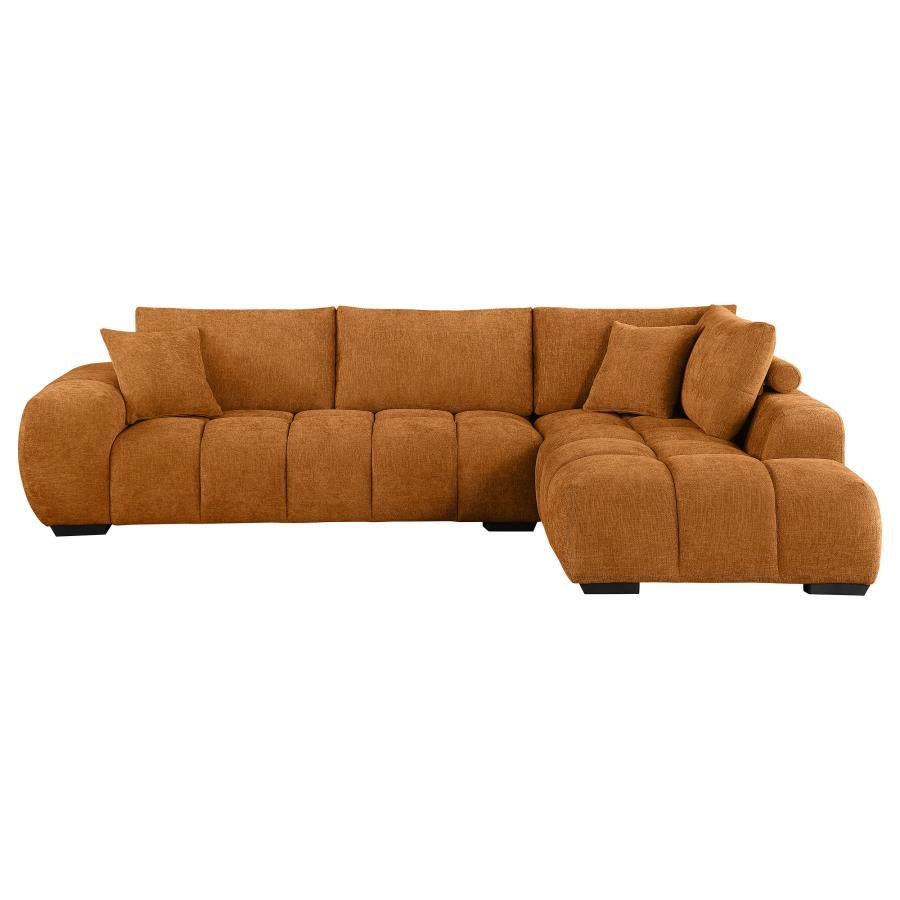 Coaster Fine Furniture Camacho - Upholstered Chaise Sectional Sofa | Meri Furniture