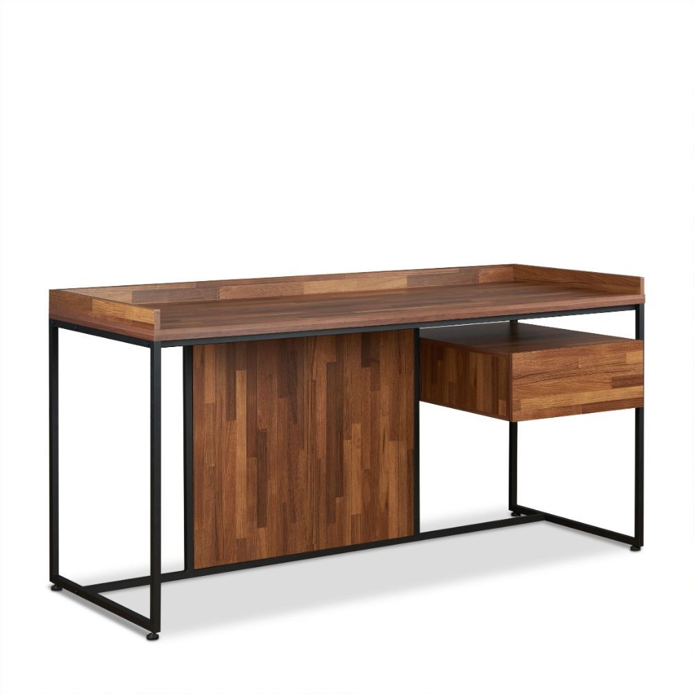 ACME Sara - Desk - Walnut & Sandy Black | Meri Furniture