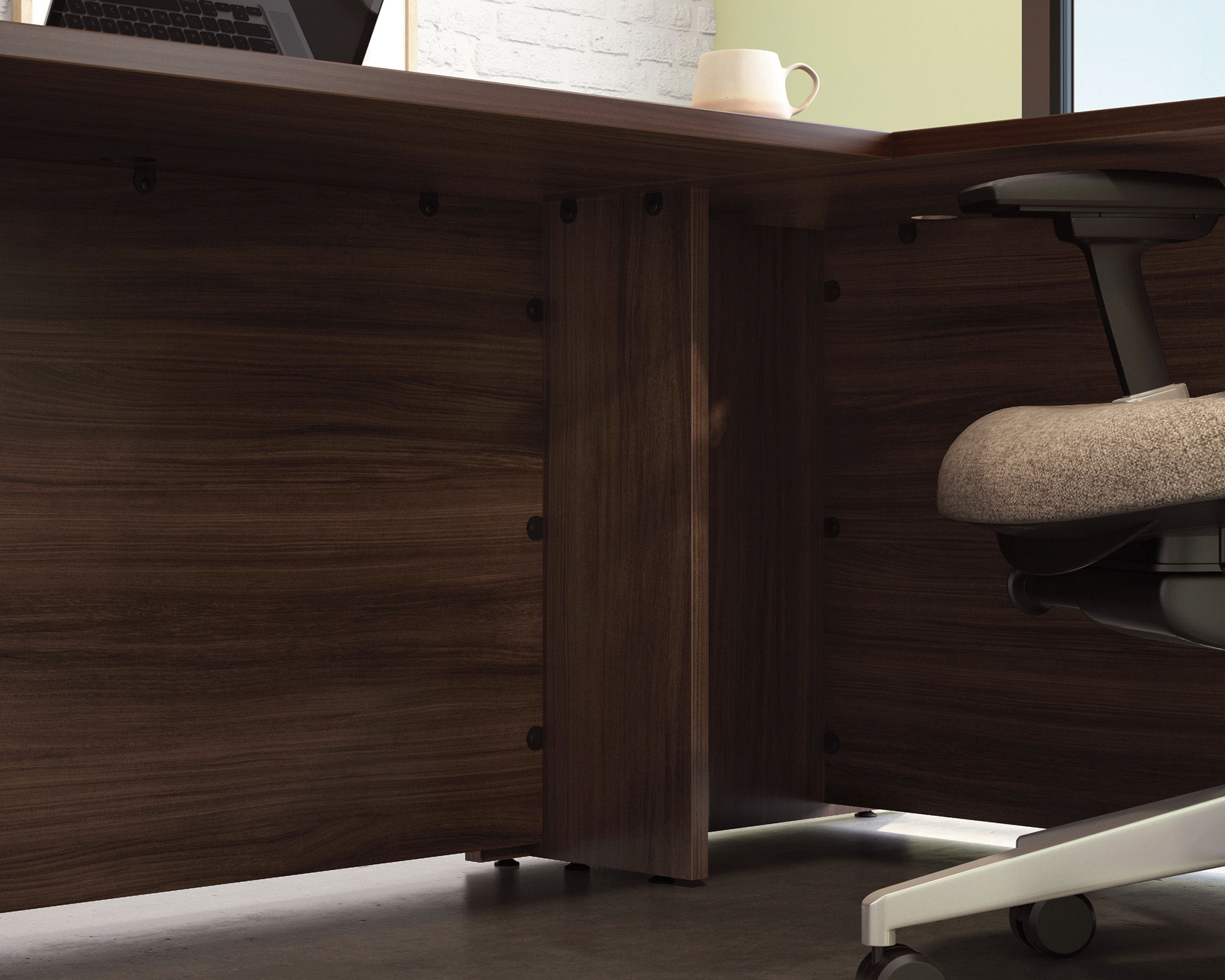 42" Commercial Desk Return in Noble Elm