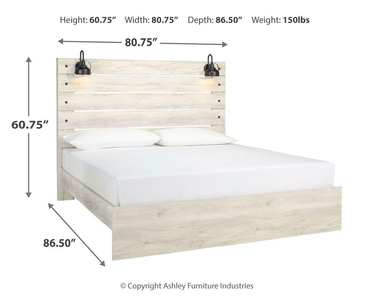 Signature Design by Ashley® Cambeck - Panel Bed | Meri Furniture