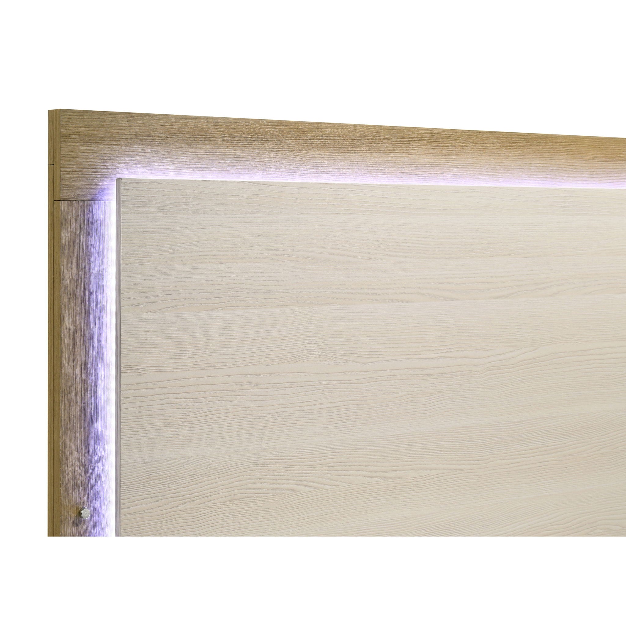 Lincoln - 4 Piece Queen Bedroom Set With LED Lighting - Natural
