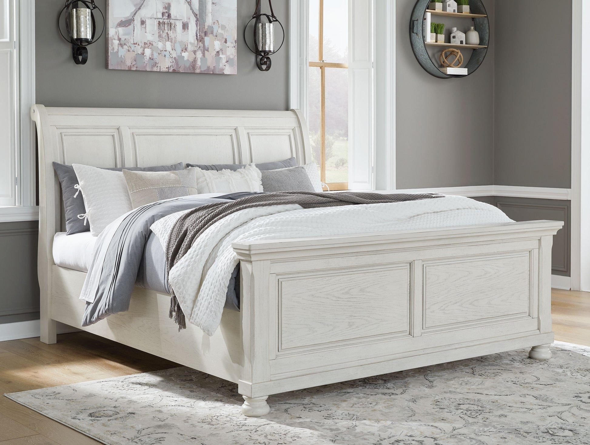 Signature Design by Ashley® Robbinsdale - Sleigh Bed | Meri Furniture